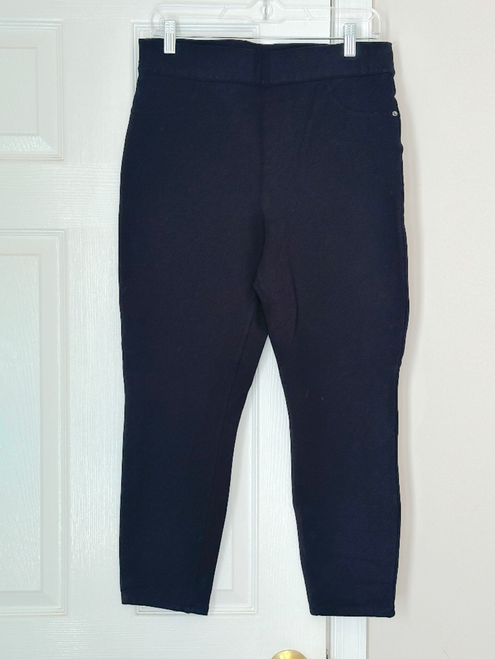 SPANX The Perfect Black Pant, Ankle 4-Pocket Size XL Pull On Ponte Knit Classic